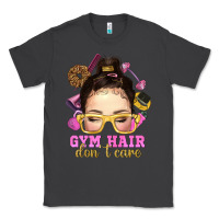 Smoke Messy Bun Gym Hair Don't Care Bbs Classic Tee - BundleAndBundleShop