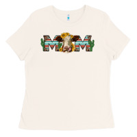 Bone sunflower hereford cattle and cactus  mom Ladies Tee - Jasminsmagicworld