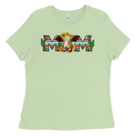 Matcha sunflower hereford cattle and cactus  mom Ladies Tee - Jasminsmagicworld