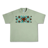 Oil Green cowhide leopard sunflower gemstone Urban Heavy Tee - JahusDesignShop