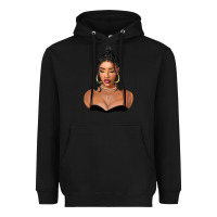 Black black woman Heavyweight Hoodie - FaDigitalArtStudio