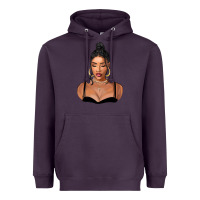 Plum black woman Heavyweight Hoodie - FaDigitalArtStudio