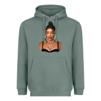 Sage black woman Heavyweight Hoodie - FaDigitalArtStudio