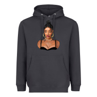 Smoke black woman Heavyweight Hoodie - FaDigitalArtStudio