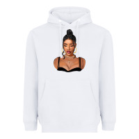 White black woman Heavyweight Hoodie - FaDigitalArtStudio