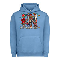 Pigment Pebble Blue RN Licensed Practical Nurse Urban Hoodie - CowhideDigitalArt