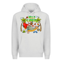 Dove Grey Hello Summer Premium Hoodie - CowCowDesign