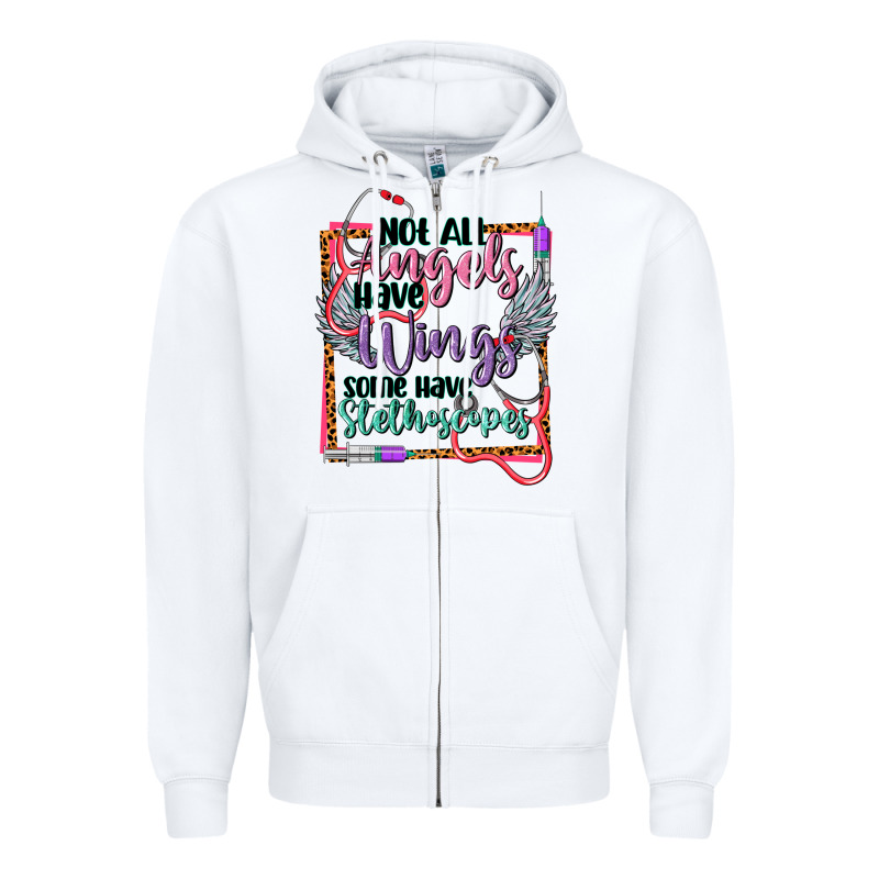 Cowgirl Not All Angels Have Wings Zipper Hoodie by CowGirlArtShop | Teevron
