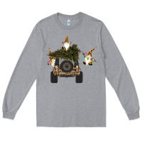 Heather Grey Gnomes Truck Car  Christmas Long Sleeve Tee - Bettercallsaul