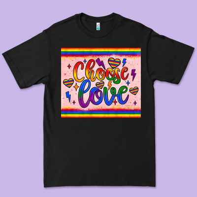 Choose Love Tumbler Premium Tee Designed By Jahusdesignshop