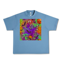 Pebble Blue halloween party seamless pattern Urban Heavy Tee - BundleAndBundleShop