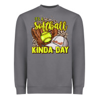 Storm It's a Softball kinda day leopard Heavyweight Sweatshirt - NancyCooperArtShop