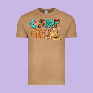Camp Life Vintage Tee Designed By Bundleandbundleshop