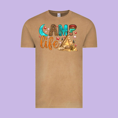 Camp Life Vintage Tee Designed By Bundleandbundleshop