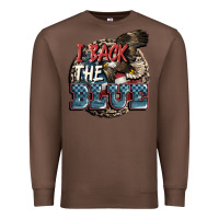 Chestnut I back the blue Premium Sweatshirt - FaDigitalArtStudio