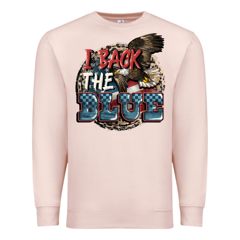 I Back The Blue Premium Sweatshirt by FaDigitalArtStudio | Teevron