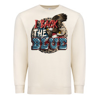 Sandshell I back the blue Premium Sweatshirt - FaDigitalArtStudio