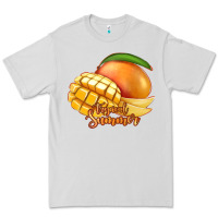 Dove Grey Mango Tropical Summer Premium Tee - Jasminsmagicworld