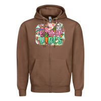 Chestnut Easter vibes Easter Day Zipper Hoodie - HowdyJamesFarm