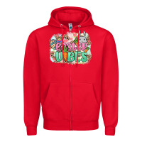Red Easter vibes Easter Day Zipper Hoodie - HowdyJamesFarm