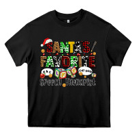 Black santas favorite speech therapist Heavy Core Tee - AdoDesignShop