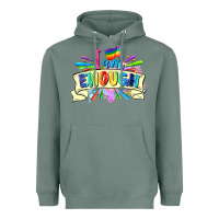 Sage I am enough Heavyweight Hoodie - FaDigitalArtStudio