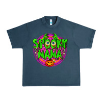 Midnight Navy spooky mama Urban Heavy Tee - BundleAndBundleShop