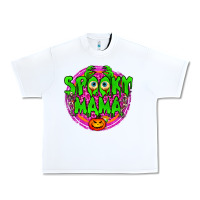White spooky mama Urban Heavy Tee - BundleAndBundleShop