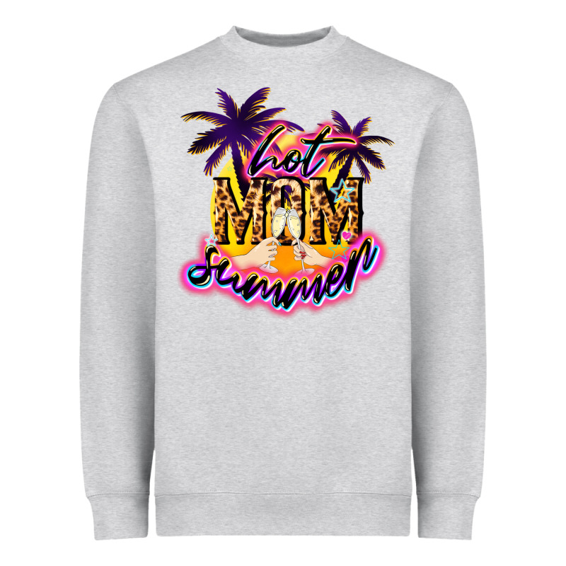 Hot Mom Summer Heavyweight Sweatshirt by NancyCooperArtShop | Teevron