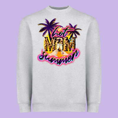 Hot Mom Summer Heavyweight Sweatshirt Designed By Nancycooperartshop