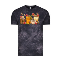 Cloud Black Honey And Bee With Flower Coffee Cup Vintage Tee - BundleAndBundleShop