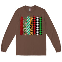 Chestnut Christmas Brushstrokes Long Sleeve Tee - Bettercallsaul