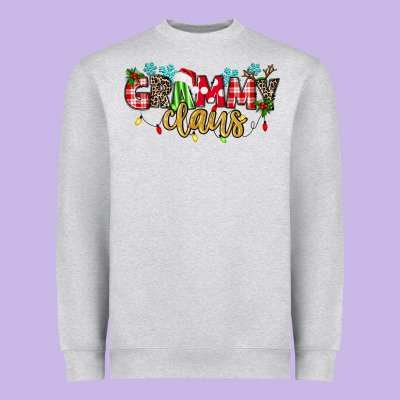 Grammy Claus Heavyweight Sweatshirt Designed By Texasbilliewilder