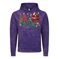 Cloud Purple Santa Baby With Santa Vintage Hoodie - BundleAndBundleShop