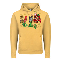 Vintage Mustard Santa Baby With Santa Vintage Hoodie - BundleAndBundleShop
