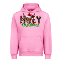 Fuchsia Pink moey Christmas Urban Hoodie - CowhideDigitalArt