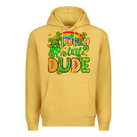 Antique Gold St. Patrick's Lucky little dude Premium Hoodie - OliviaCreatesArt