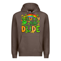 Coffee St. Patrick's Lucky little dude Premium Hoodie - OliviaCreatesArt