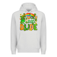 Dove Grey St. Patrick's Lucky little dude Premium Hoodie - OliviaCreatesArt