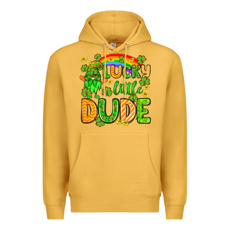 St. Patrick's Lucky Little Dude Premium Hoodie by OliviaCreatesArt | Teevron