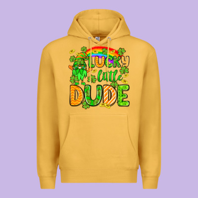 St. Patrick's Lucky Little Dude Premium Hoodie Designed By Oliviacreatesart