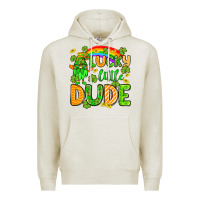 Oatmeal Heather St. Patrick's Lucky little dude Premium Hoodie - OliviaCreatesArt