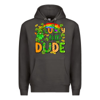 Smoke St. Patrick's Lucky little dude Premium Hoodie - OliviaCreatesArt
