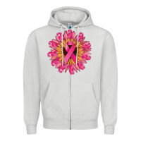 Dove Grey Cancer ribbon sunflower Cancer Awareness Zipper Hoodie - HowdyJamesFarm