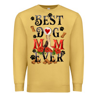 Antique Gold Best dog mom ever Mother's Day Premium Sweatshirt - FaDigitalArtStudio