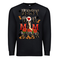 Black Best dog mom ever Mother's Day Premium Sweatshirt - FaDigitalArtStudio