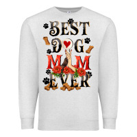 Oatmeal Heather Best dog mom ever Mother's Day Premium Sweatshirt - FaDigitalArtStudio