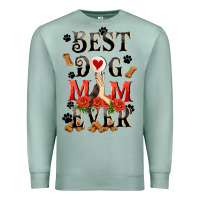 Seafoam Best dog mom ever Mother's Day Premium Sweatshirt - FaDigitalArtStudio