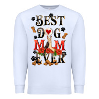 White Best dog mom ever Mother's Day Premium Sweatshirt - FaDigitalArtStudio