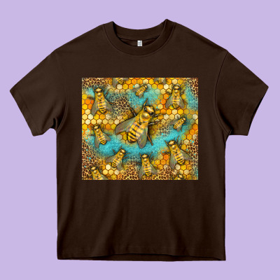 Bumble Bees Heavy Core Tee Designed By Lillyallendesigns